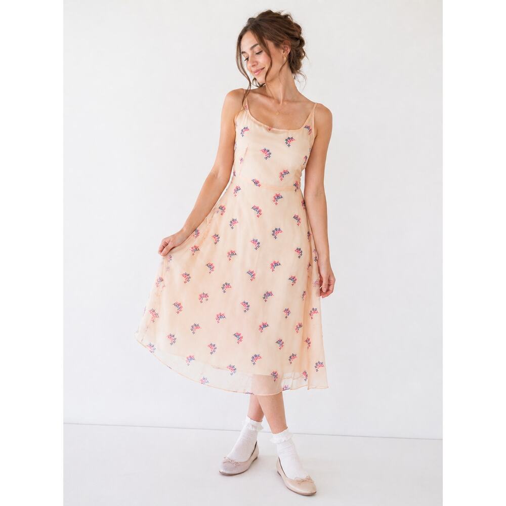 Jill Stuart Silk Sundress Modern Size 0 Balletcore Ethereal Romantic Dreamy